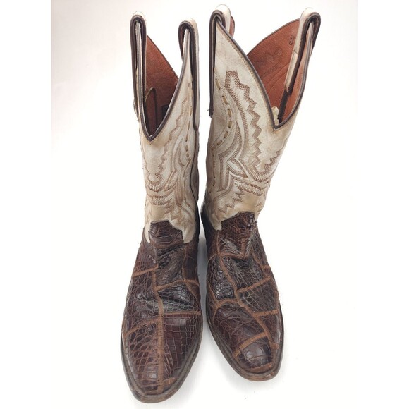 Marlboro Classics Rare Patchwork Reptile, Snake, Lizard Boots Men's Size 42 US 9 - Picture 6 of 15